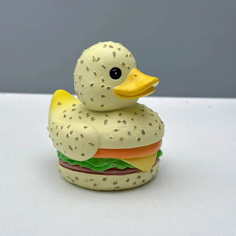 Funny rubber duck in hamburger design Stornfield