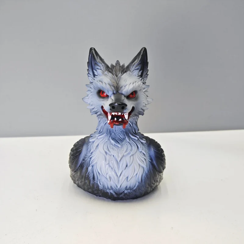 Creepy rubber duck with wolf design Stornfield