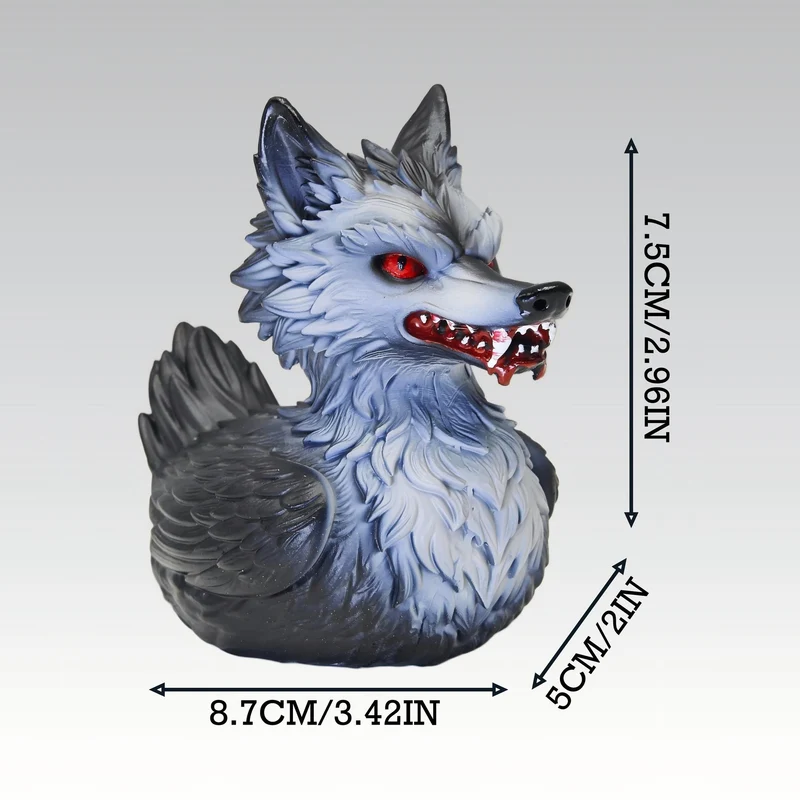 Creepy rubber duck with wolf design Stornfield