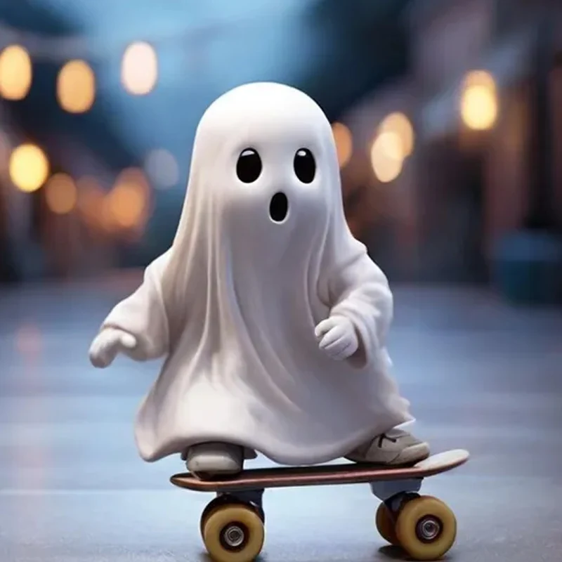 Decorative skateboard ghost figure Stornfield