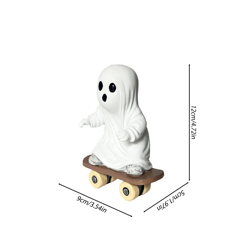 Decorative skateboard ghost figure Stornfield