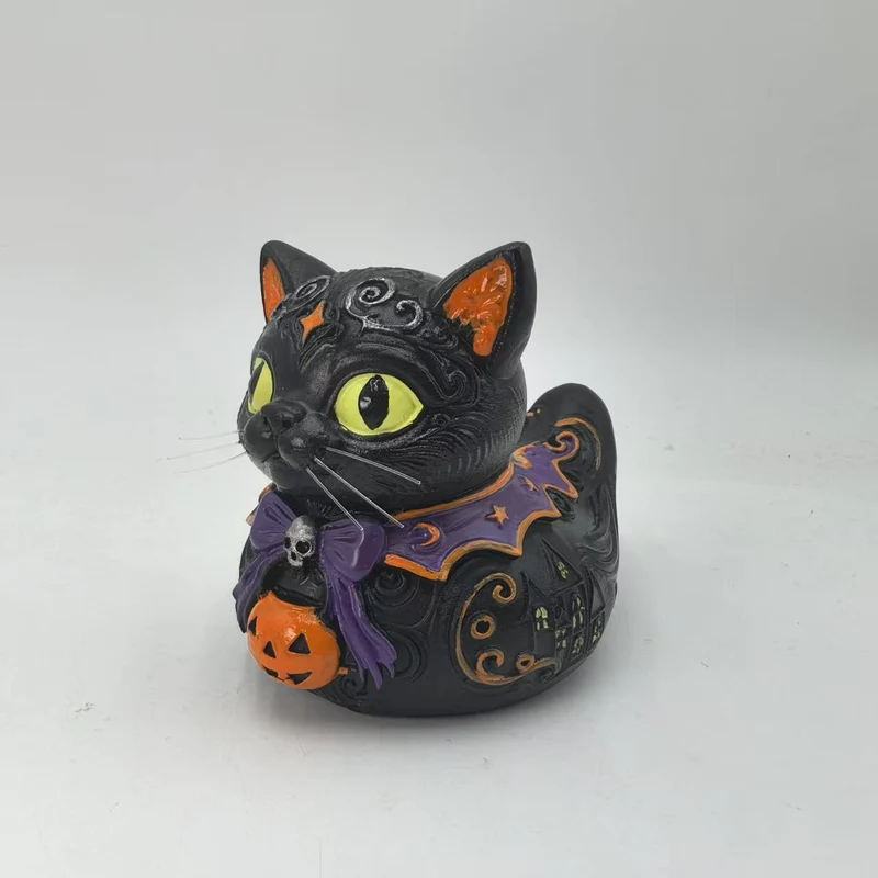 Decorative Halloween Cat Figurine Stornfield