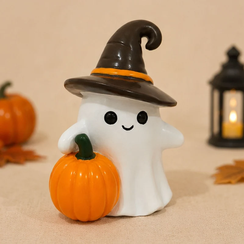 Decorative ghost figure with pumpkin Stornfield