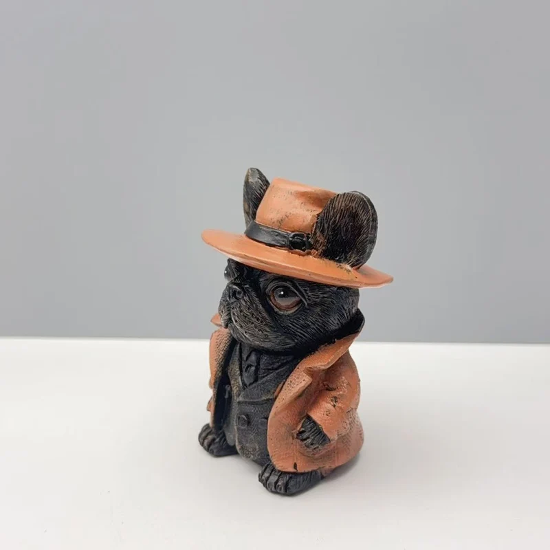 Decorative figure French Bulldog in suit Stornfield