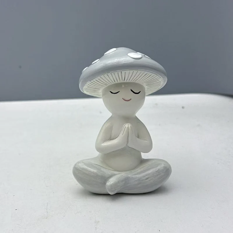 Decorative figure of a meditating mushroom Stornfield