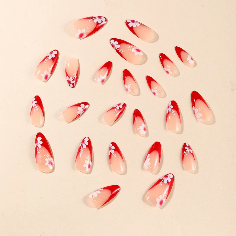 Elegante Künstlerische Stiletto Nagelkunst Set Karnz