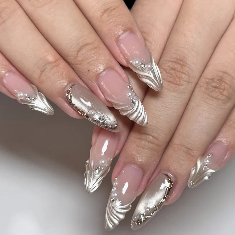 Elegante 3D-Gel-Nagelkunstverlängerungen Karnz