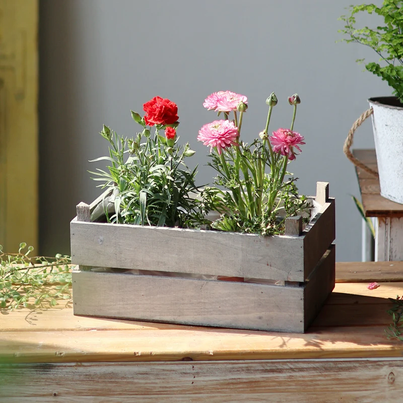 Practical storage box made of wood Stornfield