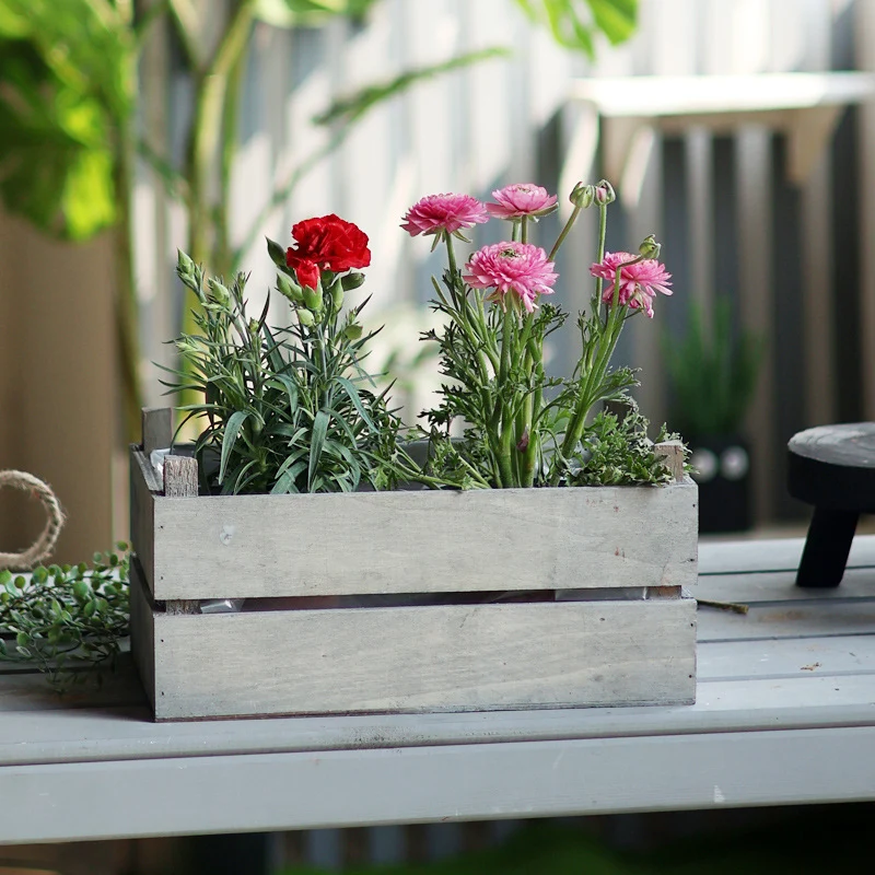 Practical storage box made of wood Stornfield