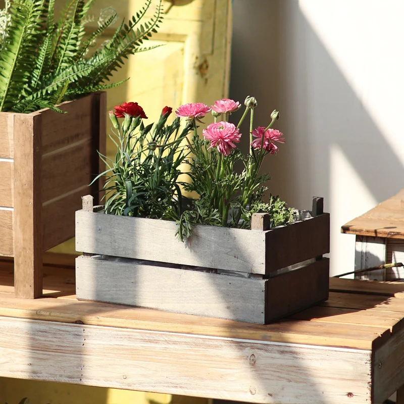 Practical storage box made of wood Stornfield