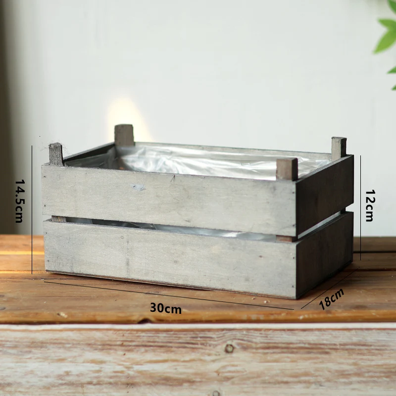 Practical storage box made of wood Stornfield