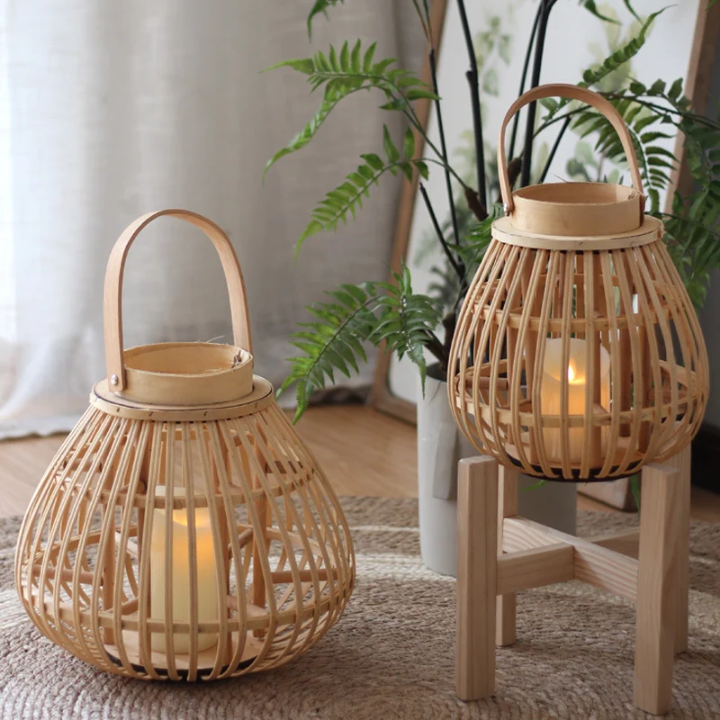Natural Rattan Lantern Stornfield