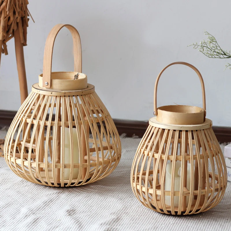 Natural Rattan Lantern Stornfield