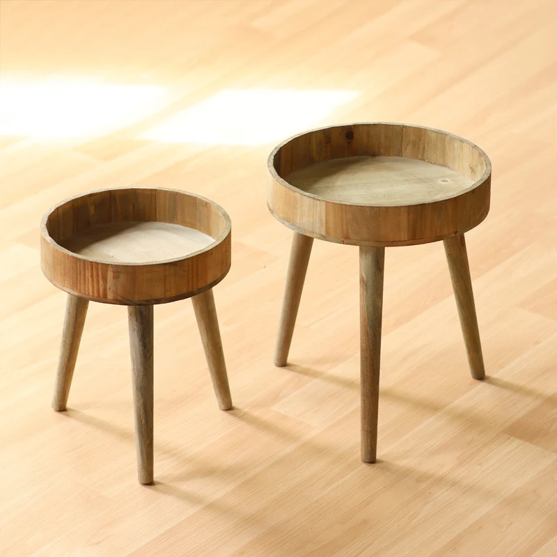 Modern side table made of wood Stornfield