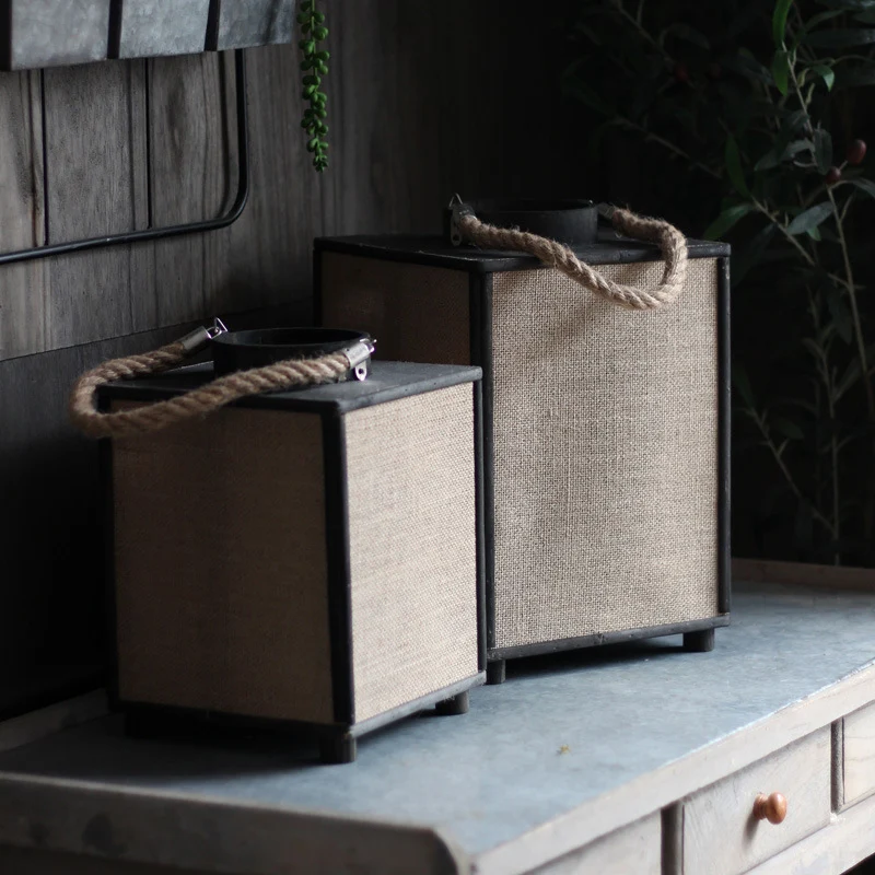 Modern storage basket made of fabric Stornfield