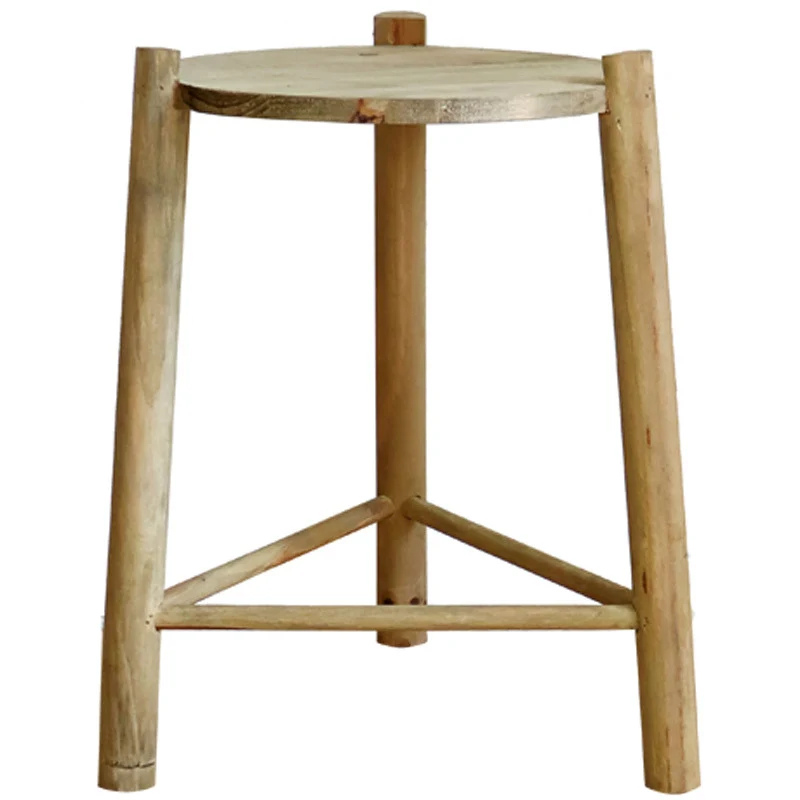 Massive wooden stool Stornfield