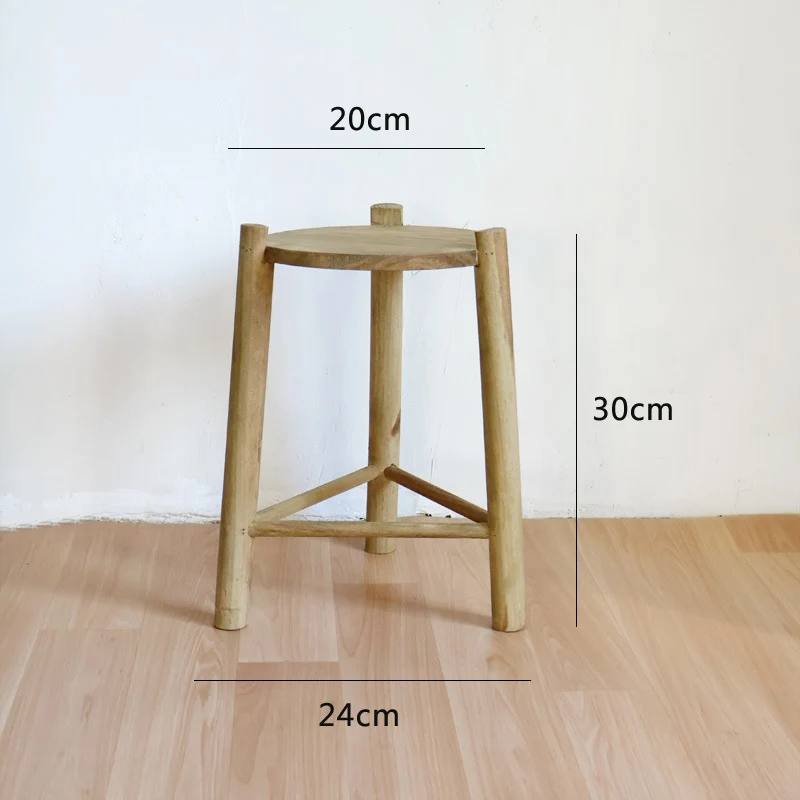 Massive wooden stool Stornfield