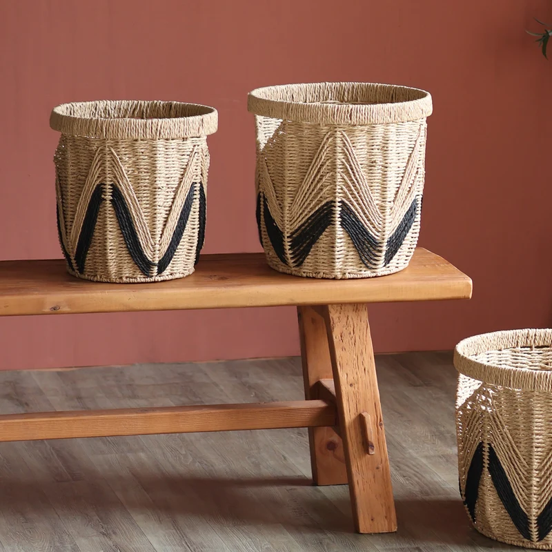 Handbag made of braided natural material Stornfield