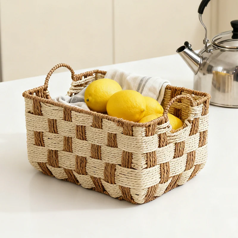 Handwoven storage basket Stornfield