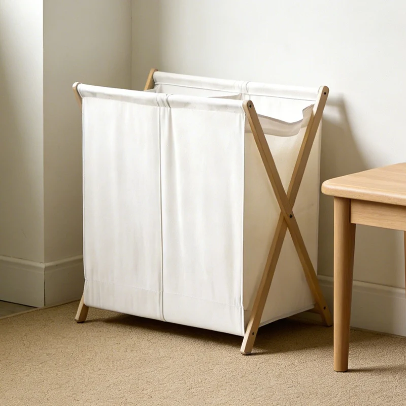 Laundry basket with practical folding mechanism Stornfield
