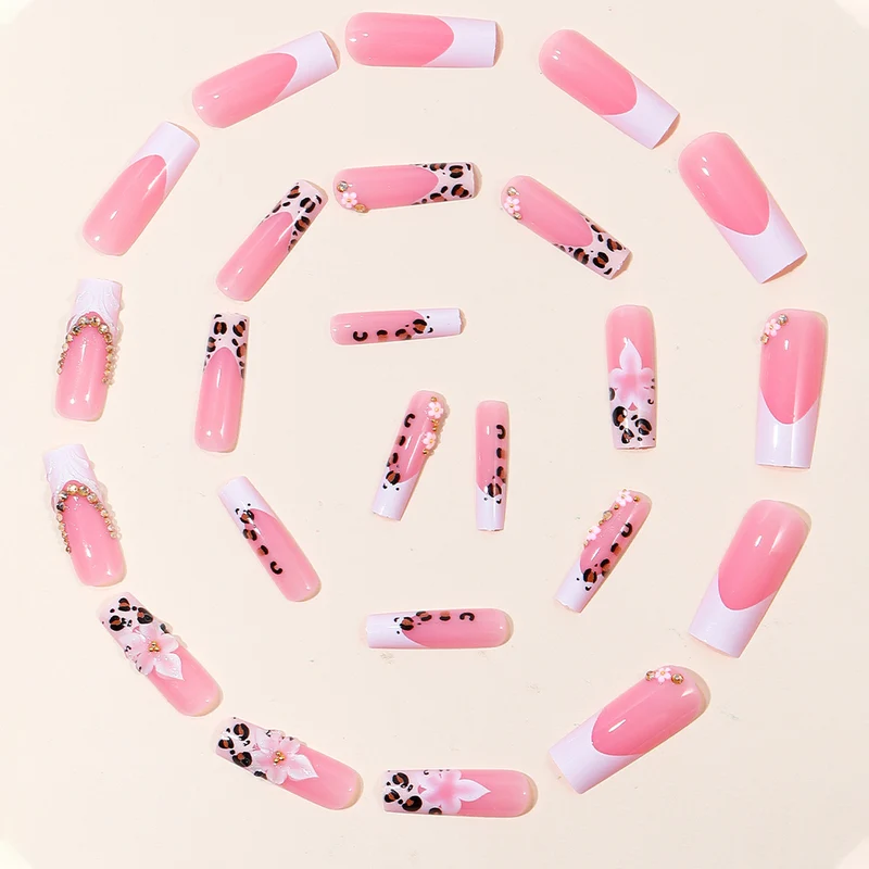 Dekorative florale Acryl-Nagelverlängerungen Karnz 1789713530