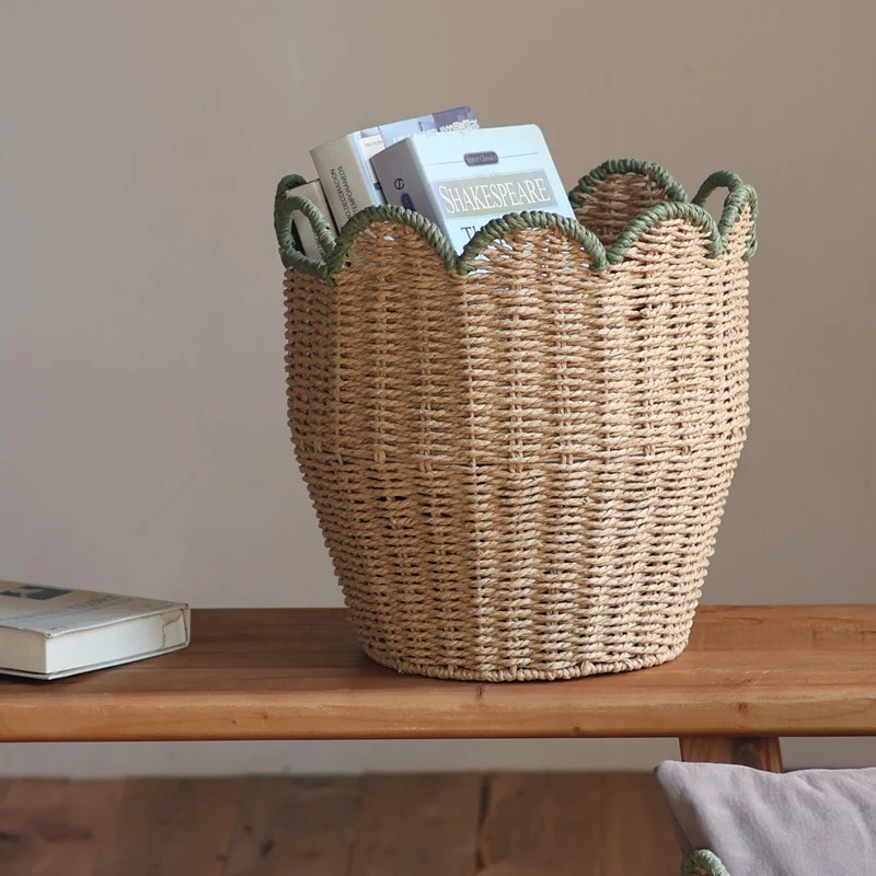 Stylish storage basket with wave edge Stornfield