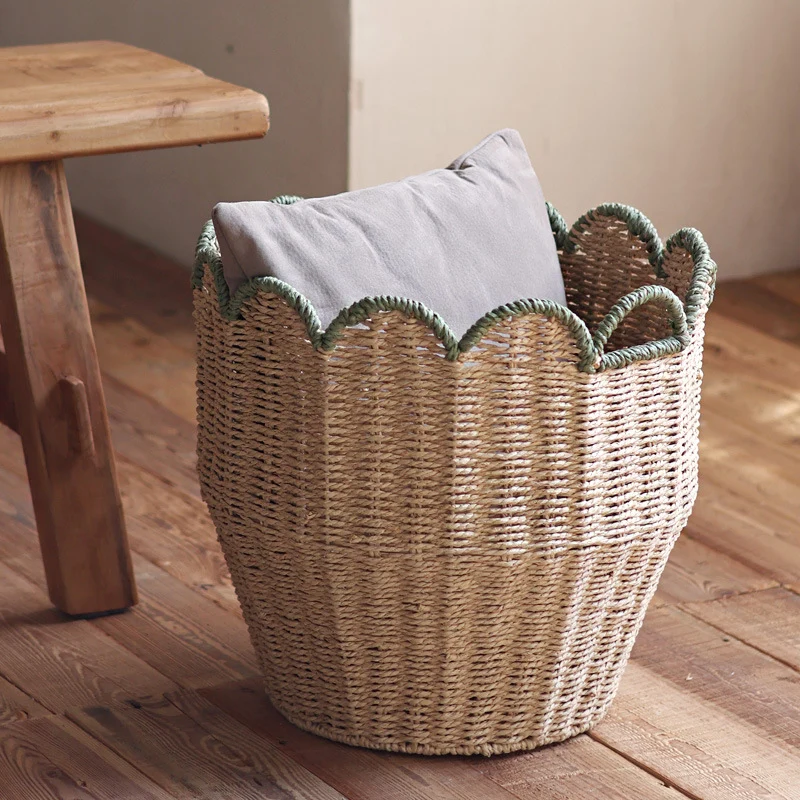 Stylish storage basket with wave edge Stornfield