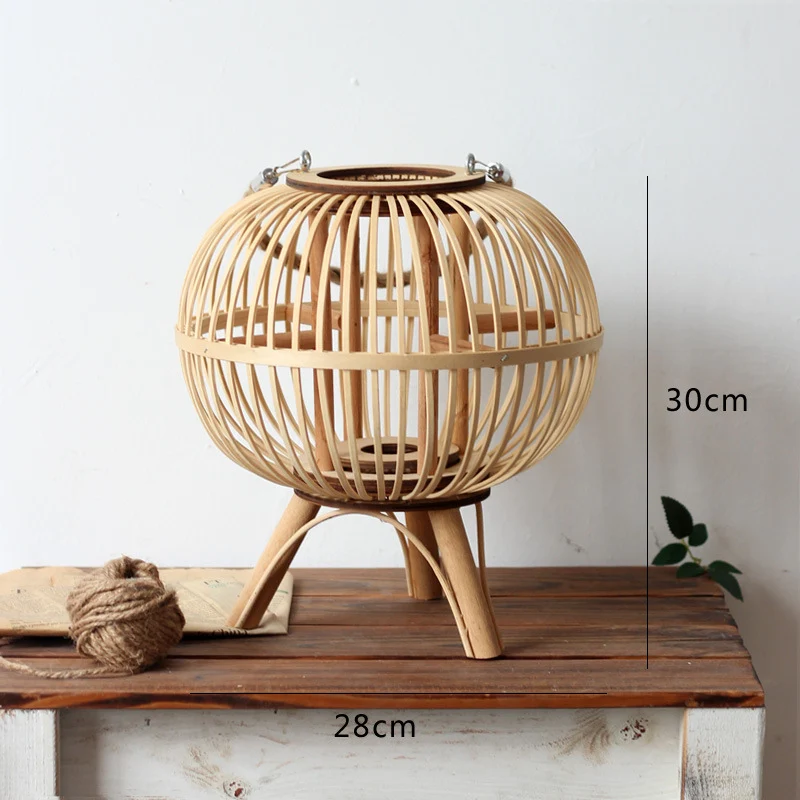 Stylish hanging lamp made of natural material Stornfield