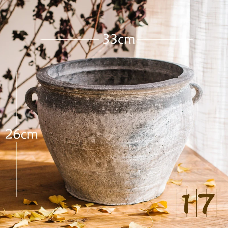 Rustic ceramic pot with handmade design Stornfield