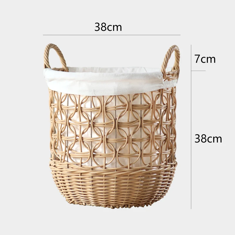 Handwoven storage basket made of natural material Stornfield