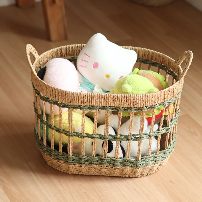 Handcrafted storage basket with natural material Stornfield