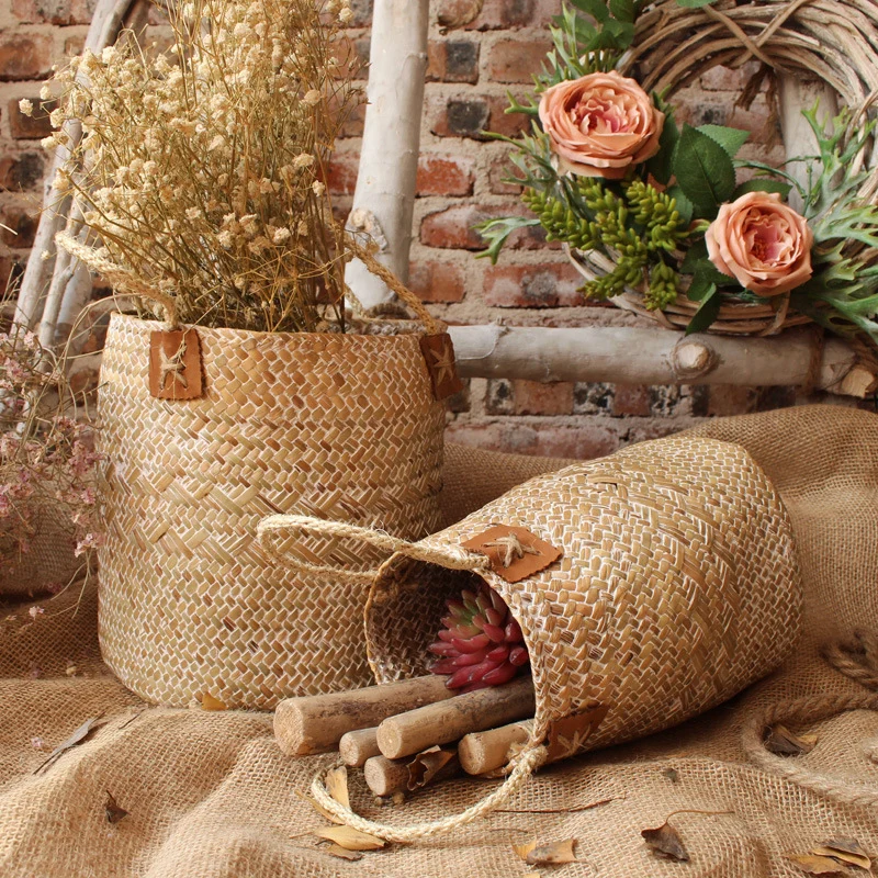 Handcrafted storage basket with natural design Stornfield
