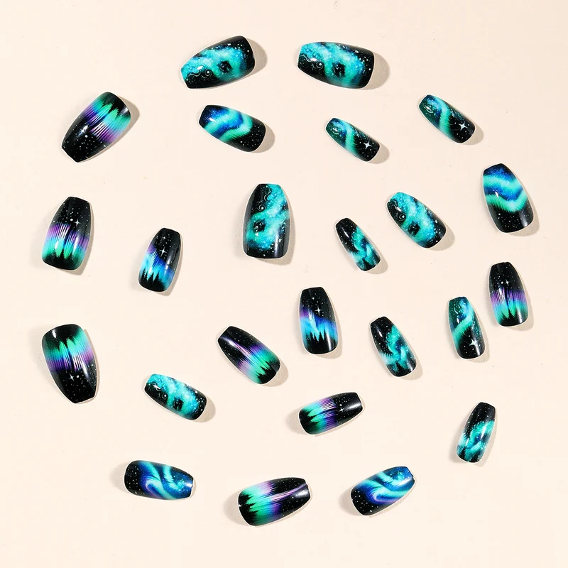 Cosmic Aurora Nagelkunst Set Karnz