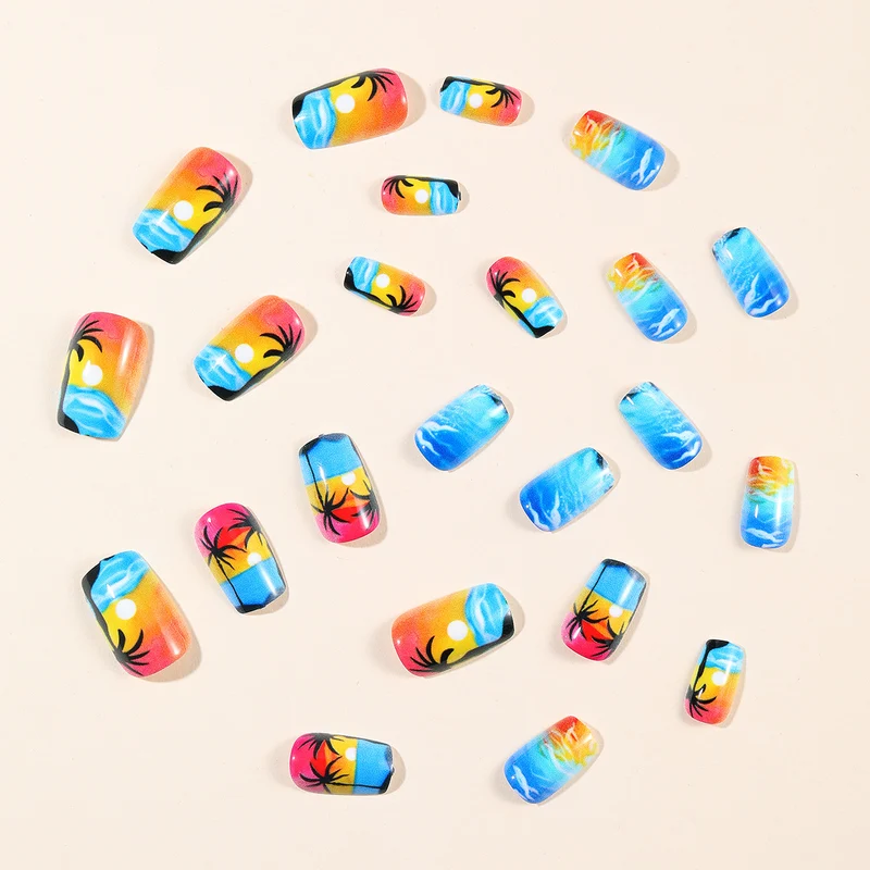 Küsten Sonnenuntergang Nagelkunst Karnz