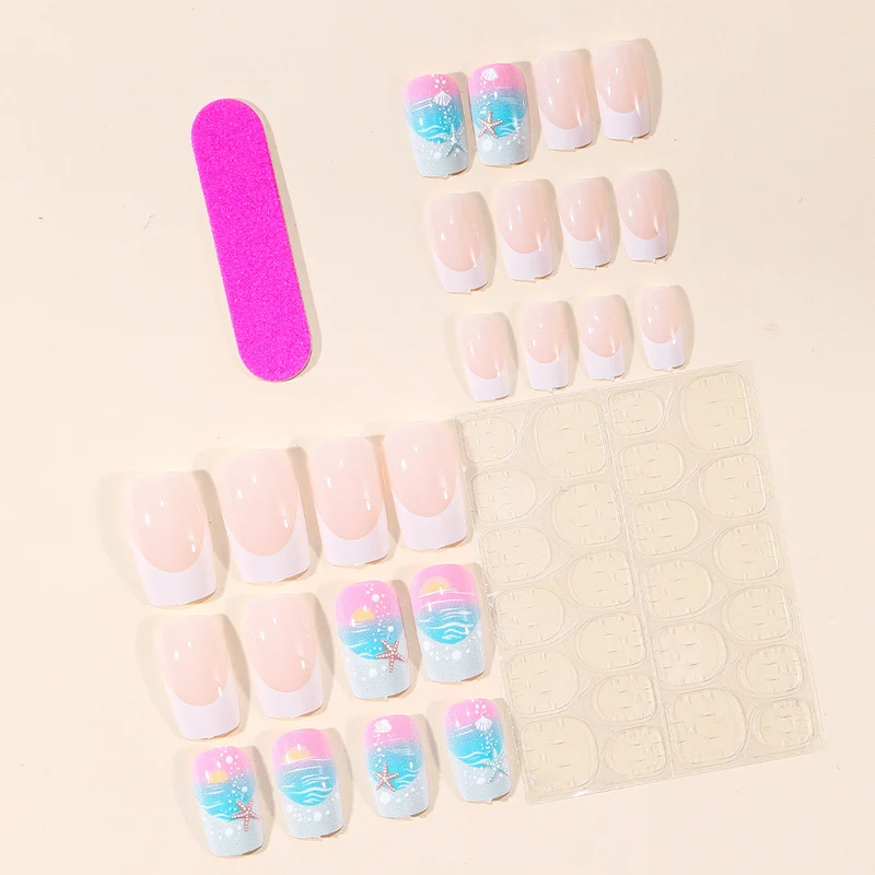 Küsteninspiriertes Nail Art Set Karnz