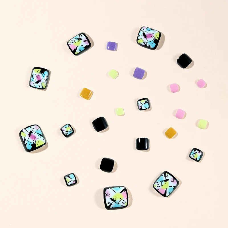 Künstlerische Fußnagel Kunst Designs Karnz