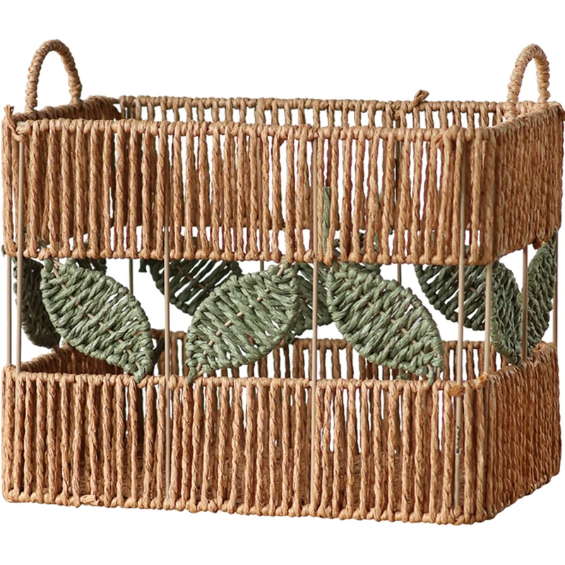 Decorative basket with plant motif Stornfield