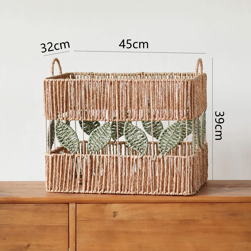 Decorative basket with plant motif Stornfield