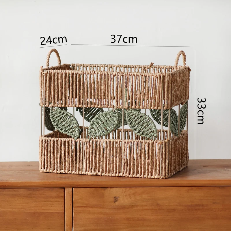 Decorative basket with plant motif Stornfield