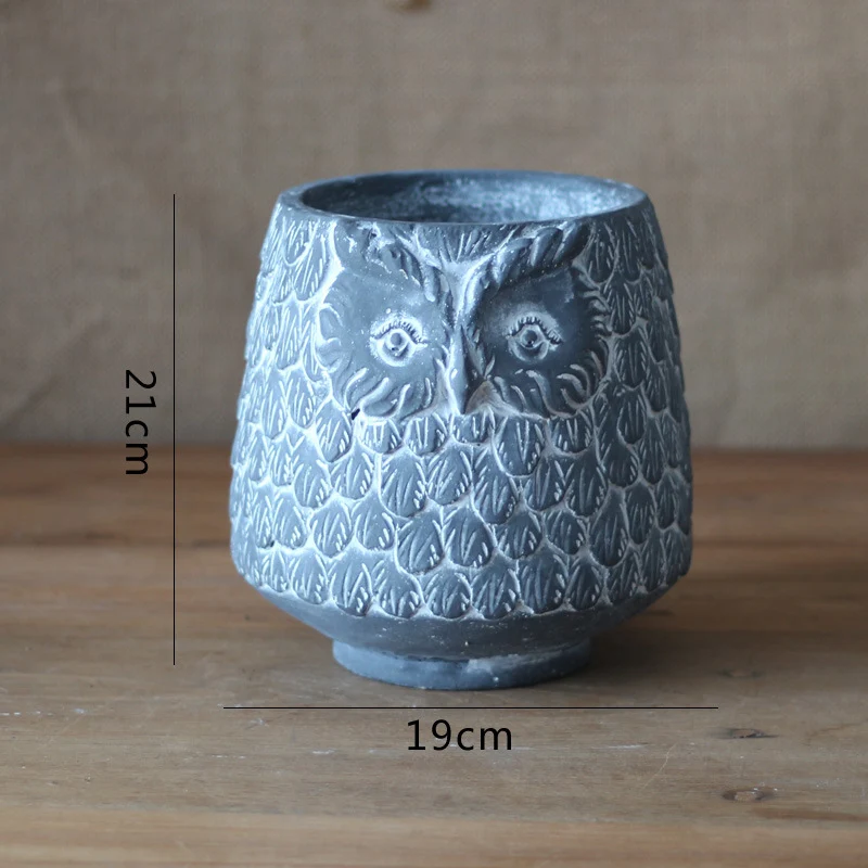 Decorative Owl Ceramic Pot Stornfield