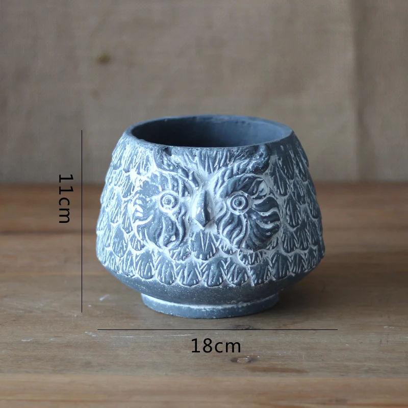Decorative Owl Ceramic Pot Stornfield