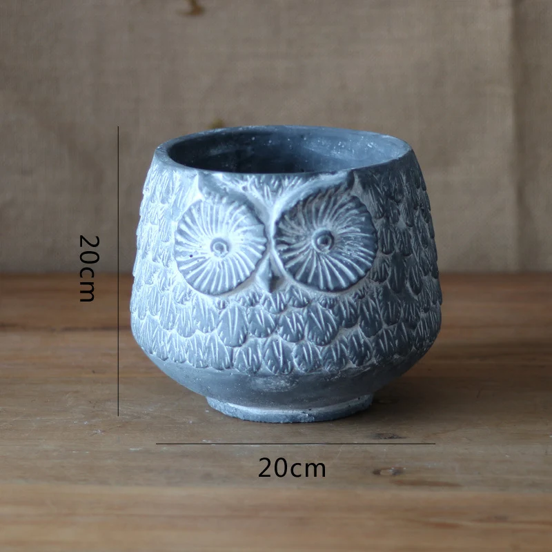 Decorative Owl Ceramic Pot Stornfield