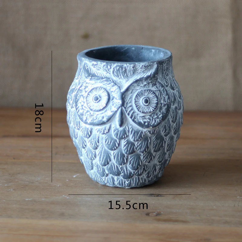 Decorative Owl Ceramic Pot Stornfield