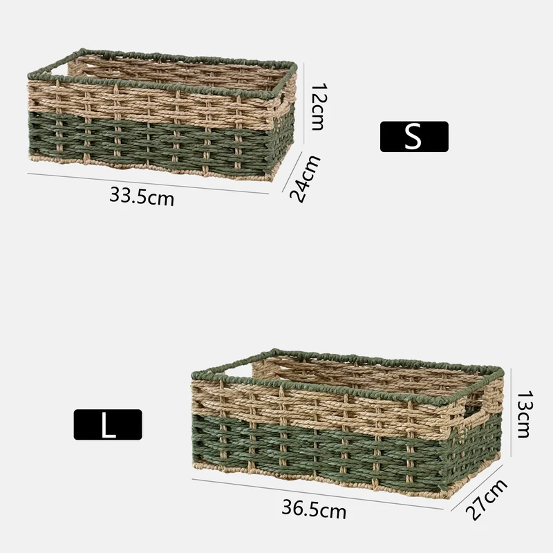 Handcrafted storage basket in natural design Stornfield