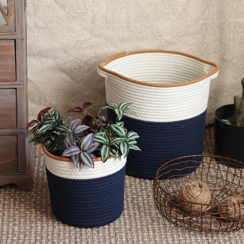 Handcrafted storage basket in modern design Stornfield