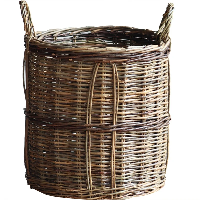 Handcrafted storage basket made of willow Stornfield