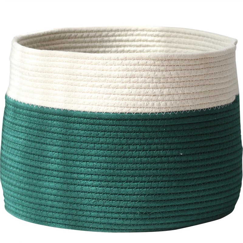 Handcrafted cotton storage basket Stornfield