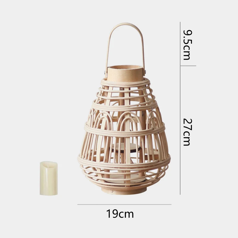 Handcrafted Rattan Lantern Stornfield