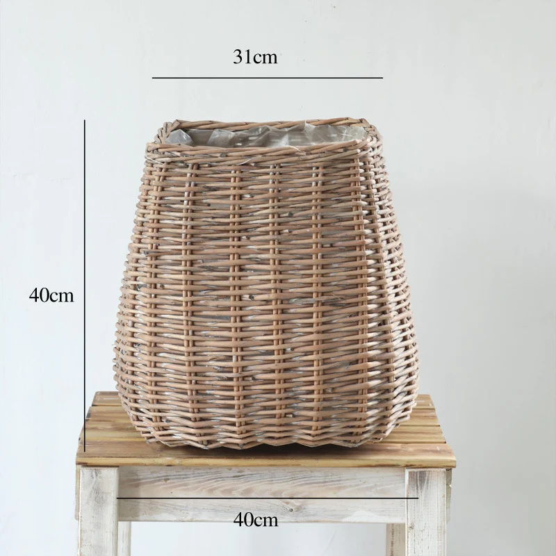 Large Handmade Laundry Basket with Natural Design Stornfield