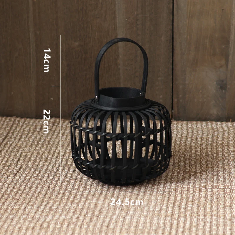 Elegant lantern made of braided material Stornfield